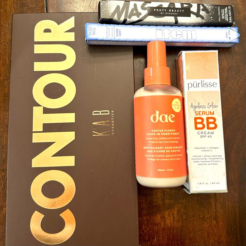 Self Care Bundle 🖤 mascara, contour, leave in conditioner, and BB Serum